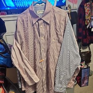 Orvis Lot of 3 Button Up Shirt Mens Large Striped Long Sleeve Cotton Vintage